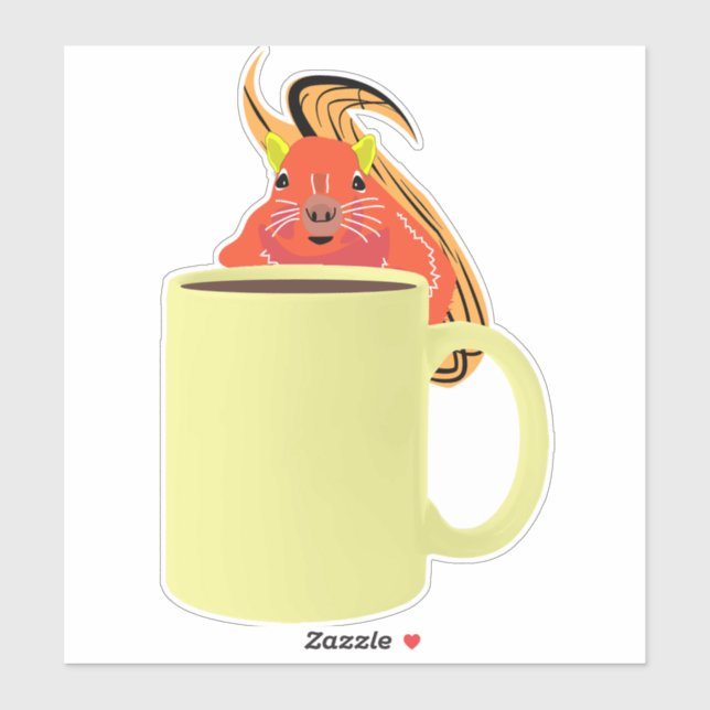 Eichhörnchen #897 aufkleber (Blatt)