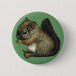 Eichhörnchen-Abzeichen Button