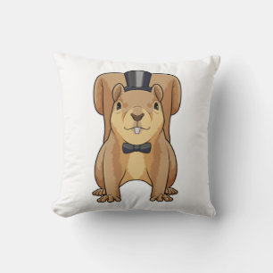 Eichhörnchen als Bräutigam mit Anzug Kissen