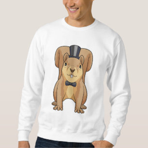 Eichhörnchen als Grobhirte mit Anzug Sweatshirt