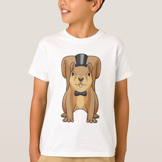 Eichhörnchen als Grobhirte mit Anzug T-Shirt (Vorderseite)
