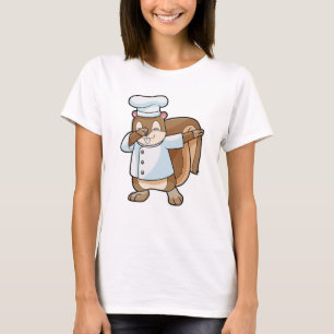 Eichhörnchen als Koch mit Kochen Schürze T-Shirt