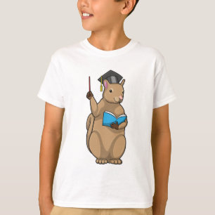 Eichhörnchen als Lehrerin mit Buch T-Shirt