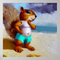 Eichhörnchen am Strand