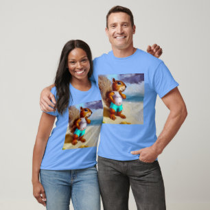 Eichhörnchen am Strand T-Shirt