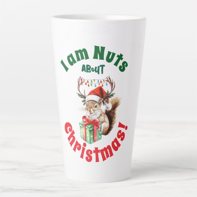 Eichhörnchen & Antler & Geschenkboxen Milchtasse (Vorderseite)