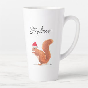 Eichhörnchen Aquarelltier Weihnachten Milchtasse