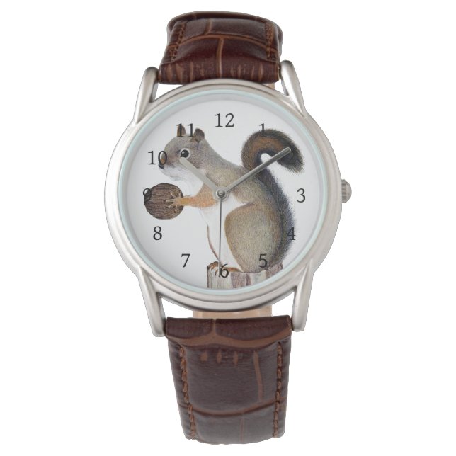 Eichhörnchen Armbanduhr (Vorderseite)