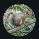 Eichhörnchen auf Baumdartbrett Dartscheibe<br><div class="desc">Eichhörnchen</div>