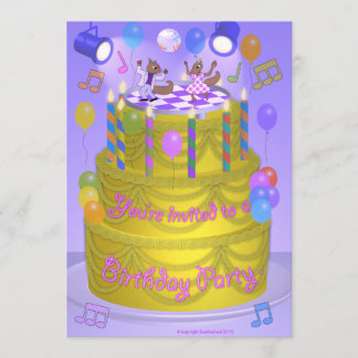 Eichhörnchen auf dem Kuchen Einladung