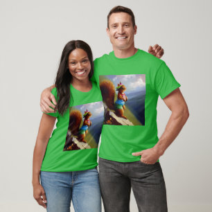 Eichhörnchen auf einem Berg T-Shirt