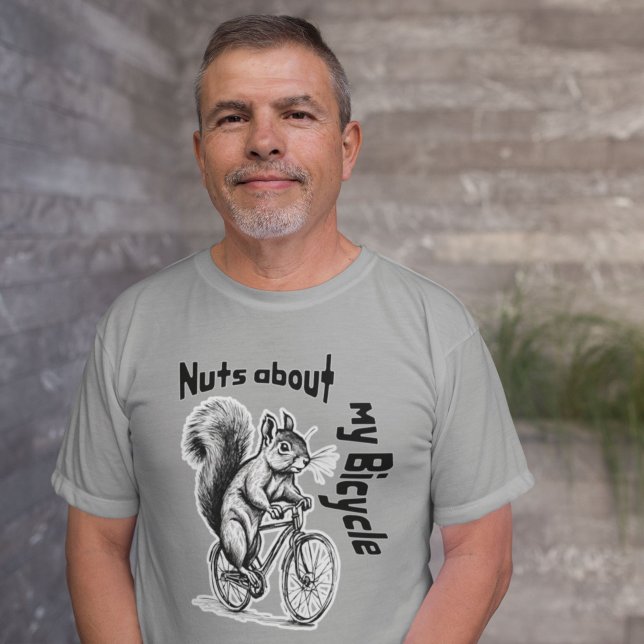 Eichhörnchen auf einem Fahrrad-Fahrrad-lustigen Ra T-Shirt (Von Creator hochgeladen)