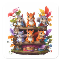 Eichhörnchen auf einem Holzbrett