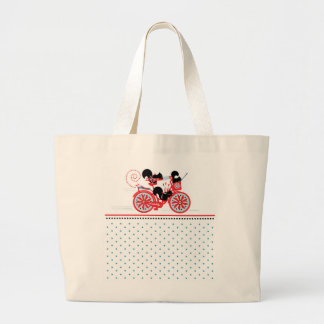 Eichhörnchen auf einer Fahrradjumbo-Tasche - Schwa Jumbo Stoffbeutel