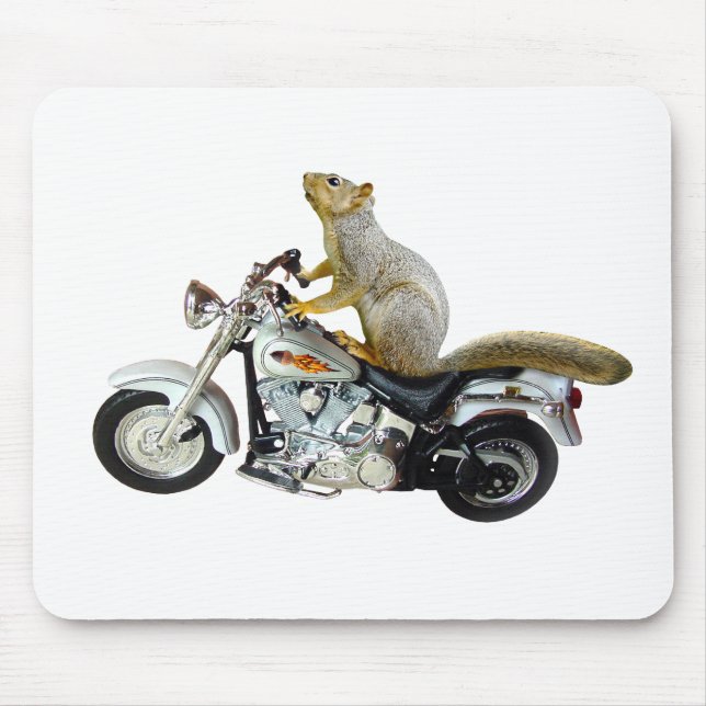 Eichhörnchen auf Motorrad Mousepad (Vorne)