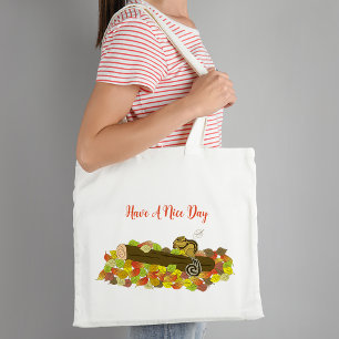 Eichhörnchen auf Zweig Tote Bag Tragetasche
