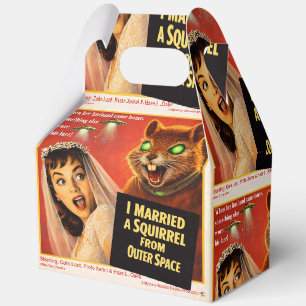 Eichhörnchen aus dem Weltraum Parodie Geschenkschachtel
