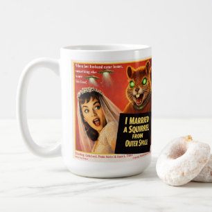Eichhörnchen aus dem Weltraum Parodie Kaffeetasse
