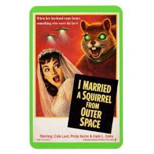 Eichhörnchen aus dem Weltraum-Parodie Magnet