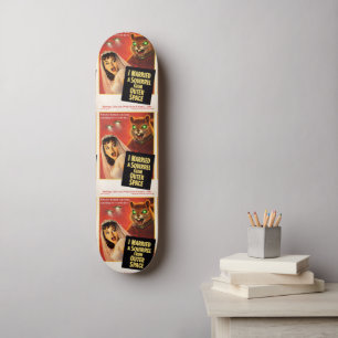 Eichhörnchen aus dem Weltraum Skateboard