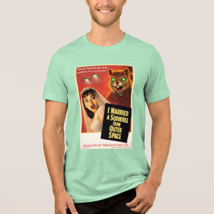 Eichhörnchen aus dem Weltraum Tri-Blend Shirt