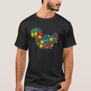 Eichhörnchen Autismus Puzzle für Frauen Männer Kin T-Shirt