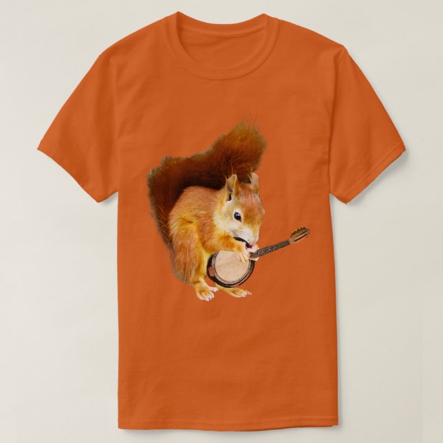 Eichhörnchen Banjo T-Shirt (Design vorne)