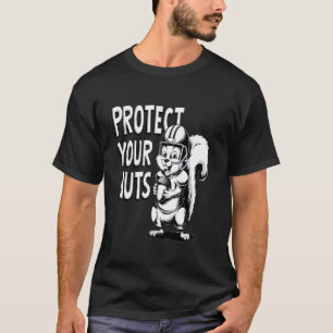 Eichhörnchen Baseball Catcher Schütze Deine Nüsse T-Shirt