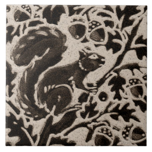 Eichhörnchen Batik Steinzeug Waldtier Tan Braun Fliese
