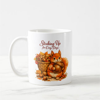 Eichhörnchen-Becher für gemütliche Tage – Herbst Kaffeetasse
