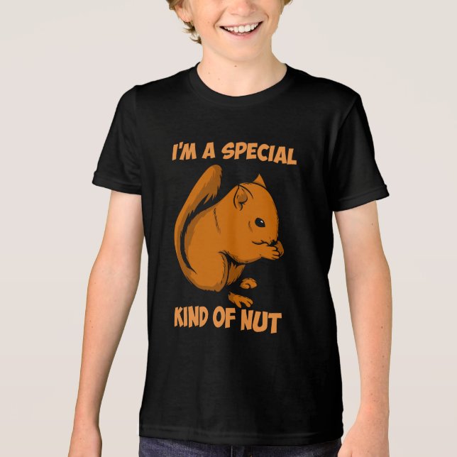 Eichhörnchen - besondere Art von Nut Tri-Blend Shirt (Vorderseite)