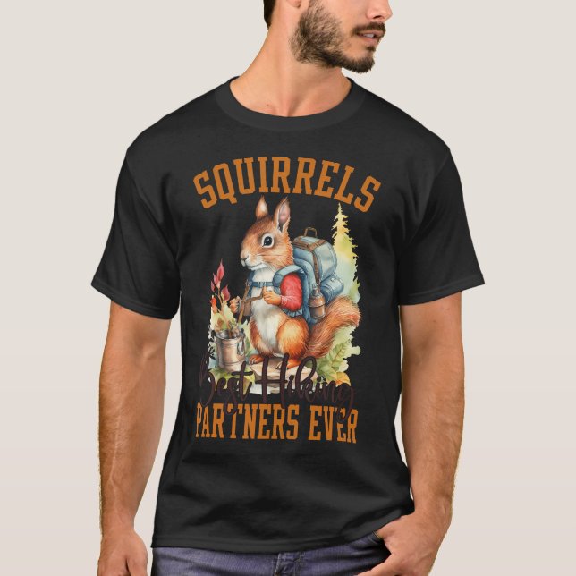 Eichhörnchen Beste Wanderpartner Eichhörnchen T-Shirt (Vorderseite)