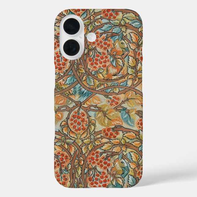 Eichhörnchen & BlackBerry, antikes Viktorianisches Case-Mate iPhone Hülle (Rückseite)