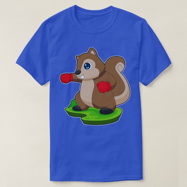 Eichhörnchen Boxer Boxhandschuhe Boxen T-Shirt (Design vorne)