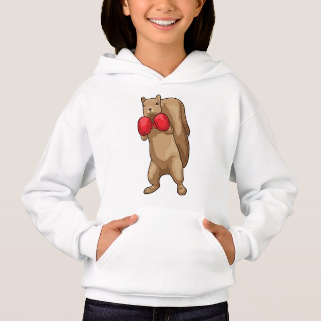 Eichhörnchen Boxer Boxhandschuhe Hoodie (Vorderseite)
