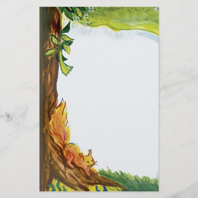 Eichhörnchen - Briefpapier (Vorderseite)