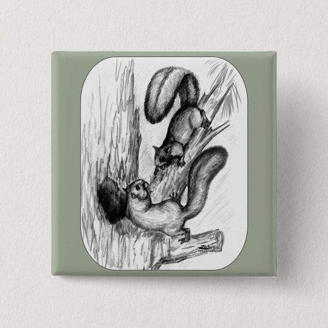 Eichhörnchen Button (Vorderseite)