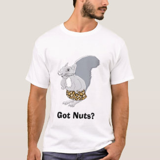 Eichhörnchen-Charakter-Herr Nutz, got Nüsse? T-Shirt