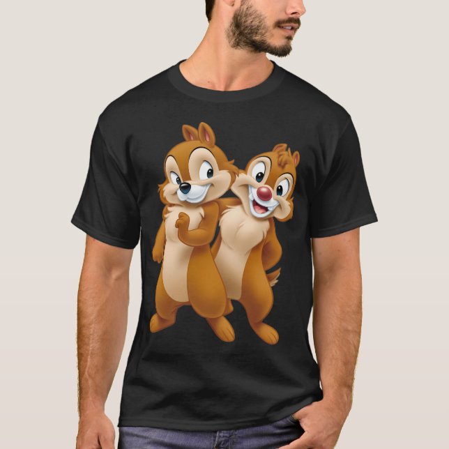 Eichhörnchen-Chip und Dale-Chipmunks T-Shirt (Vorderseite)