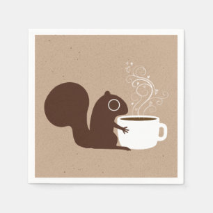 Eichhörnchen Coffee Lover Fun Animal Lover's Serviette
