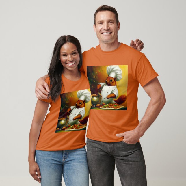 Eichhörnchen Cooking Stir Fry T-Shirt (Unisex)