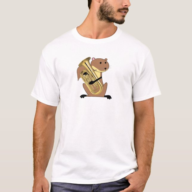 Eichhörnchen, das den Euphonium spielt T-Shirt (Vorderseite)