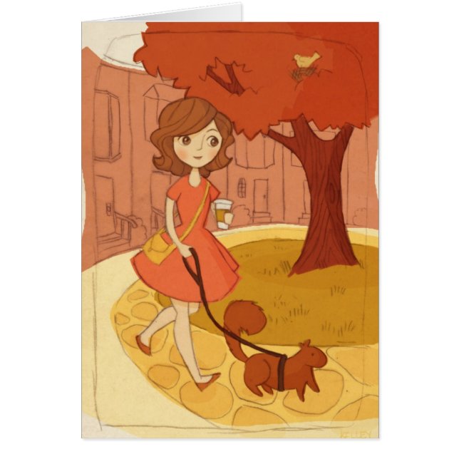 Eichhörnchen, das in den Fall geht (Vorne)