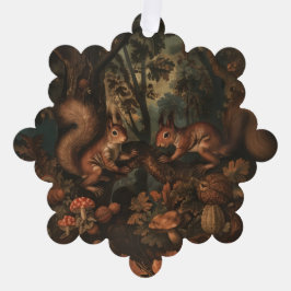 Eichhörnchen - Dekorationsgeschirr für Papierkarte Ornament Karte