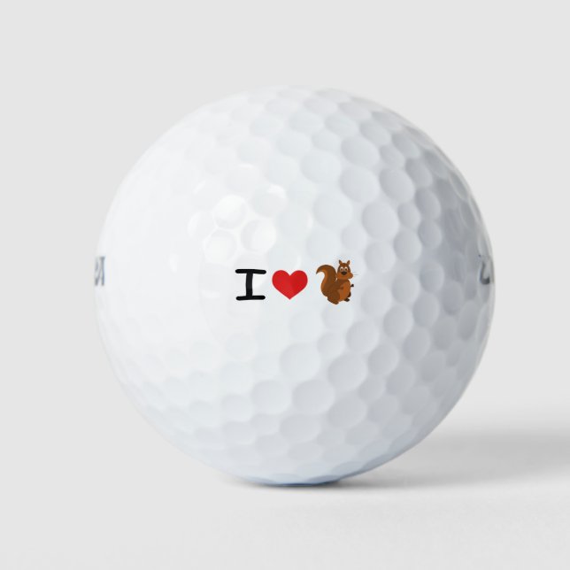 Eichhörnchen der Liebe Golfball (Vorderseite)