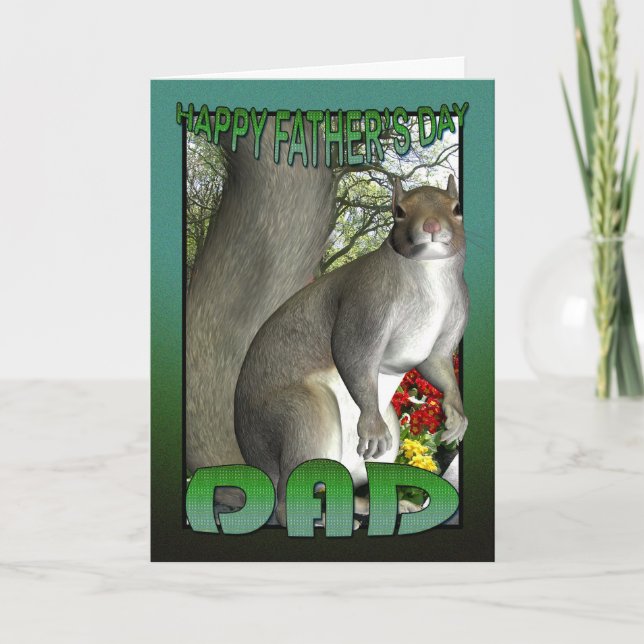 Eichhörnchen der Vatertafel Karte (Vorderseite)