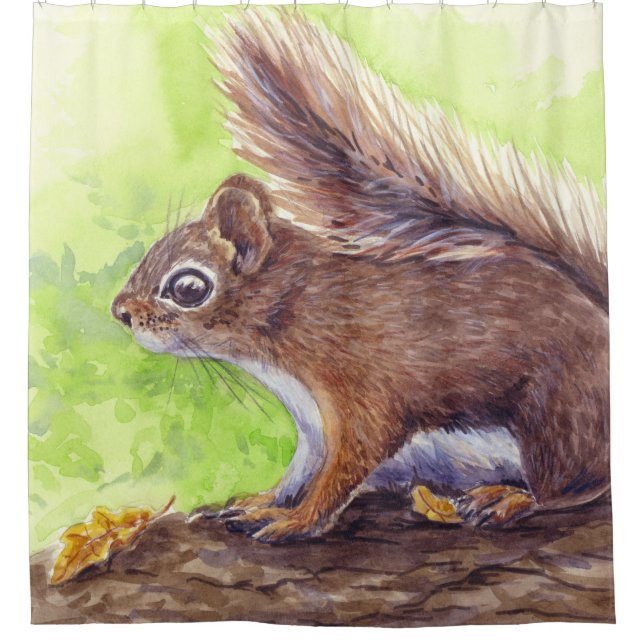 Eichhörnchen Duschvorhang (Vorderseite)
