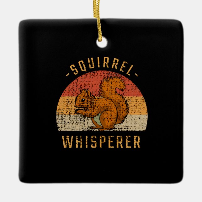 Eichhörnchen - Eichhörnchen Whispere Keramikornament (Vorderseite)