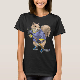 Eichhörnchen Eishockey Eishockeyschläger T-Shirt