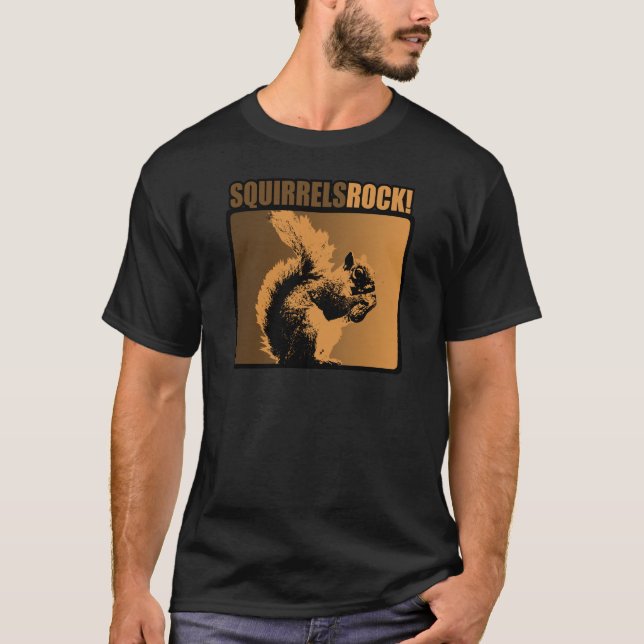 Eichhörnchen-Felsen! T-Shirt (Vorderseite)